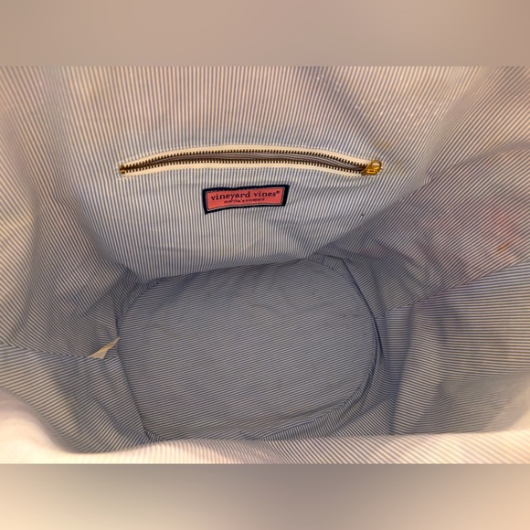 Vineyard Vines Colorblock Straw Beach Tote - Picture 5 of 8